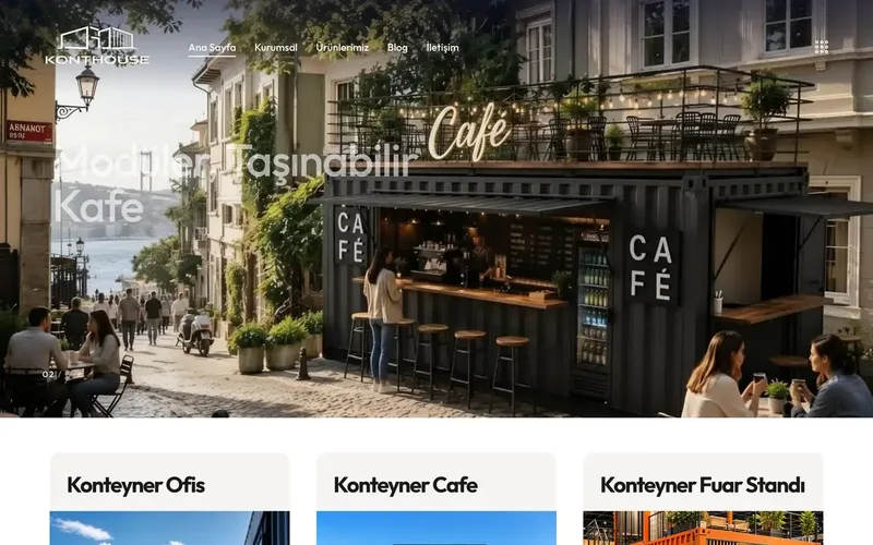 Konthouse web sitesi tasarımı