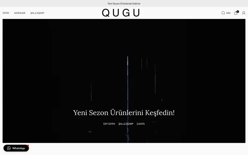 Qugu web sitesi tasarımı